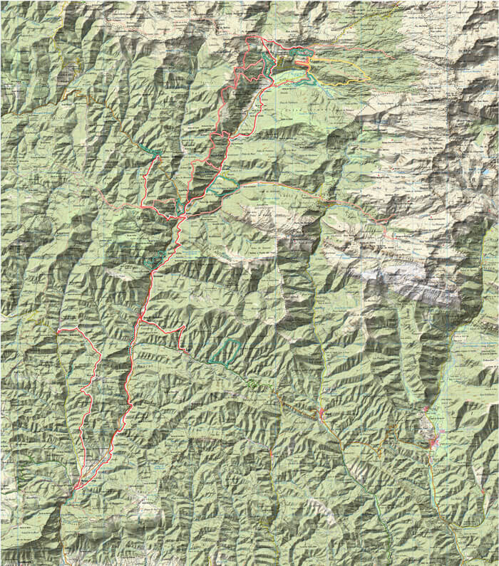 Mapa interactivo senderos valle de Roncal